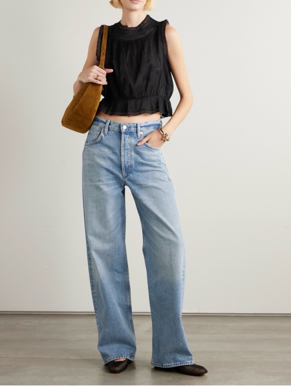 Doen Lilibet Top in Black - Large - LIKE NEW